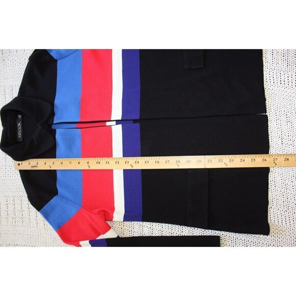 Misook women's Knit Cardigan striped long sleeve open front Size L multicolor - Picture 5 of 10